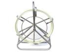 Galvanized Frame Fiberglass Cable Puller Strength Resin With Rubber Wheel