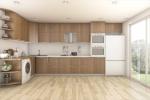 Wood kitchen cabinets set from Guangdong supplier modern cuisine complete design