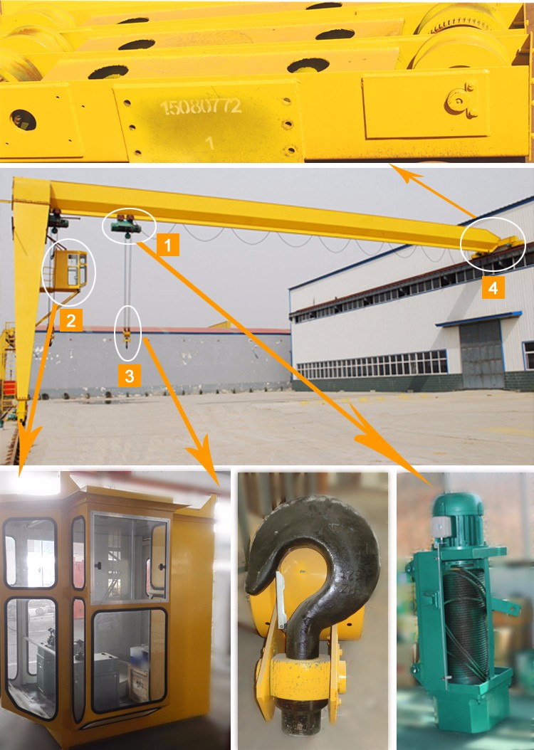 BMH 10t semi gantry crane manufacture