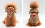 Winter Custom Dog Hoodies , Cold Proof Small Dog And Cat Clothes
