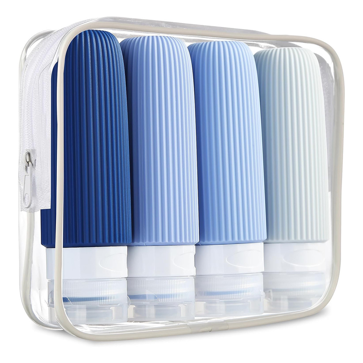 China 3oz/90ml Silicone Travel Bottles For Toiletries TSA Approved factory