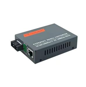 China HTB-GS-03 Optical Fiber Transceiver 10/100/1000M 20KM 1310nm Single Mode Double Fibers factory