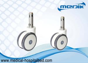 China Central Locking Medical Casters Bed Casters Wheels 45 Degree Cam Movement factory