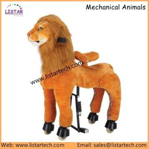 China Happy Ride on Plush Horse Toys! Cool Animal Rides Lion Ride on Pony, Kids Ride on Horse factory