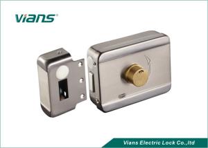 China Electric Rim Door Lock With Brass Cylinder , Electronic Door Locks For Homes factory
