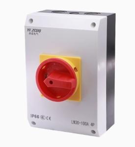 China IP65 Waterproof Three-phase Rotary Isolation Disconnect Switch Rotary Cam Switch With Box on sale