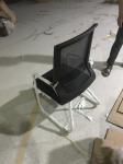 Stacking Metal And Leather Office Chair , Home Office Chairs Without Wheels