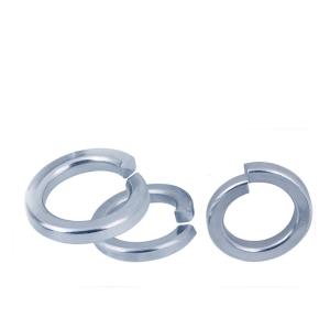 China DIN127 Metric Blue-White Zinc Spring Lock Washers With Square Ends factory