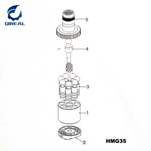 China HMG35 Series Spare Parts Travel Motor Kits factory