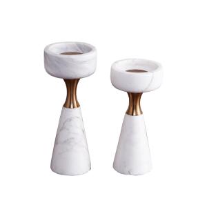 China Elegant Marble Candle Holder Home Decoration Wedding Decoration factory