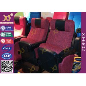 ISO Certification Padding Armrest Folding Theater Seats With Flame Retardant