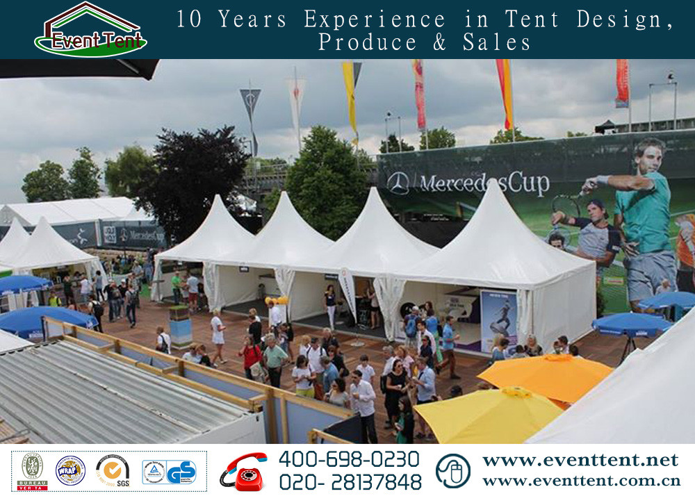 Transparent Pagoda Shaped Garden Party Marquees Tent For Business Advertising