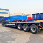 TITAN 3 Axle 80ton Hydraulic Removable Gooseneck Trailer Lowboy Trailer for Sale