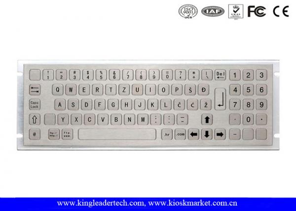 China Panel Mount Multimedia Kiosk Keyboard Panel Mount With Number Keypad In Flat Keys factory