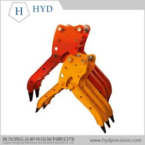 China EXCAVATOR SINGLE CYLINDER HYDRAULIC WOOD GRAPPLE WITH HIGH QUALITY factory