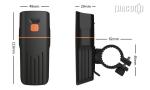 Durable Led USB Rechargeable Bike Light Set Aluminum Material 30W CREE Xml