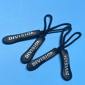 China Black Plastic Hanging Rubber Nylon Zipper Puller Strings OEM on sale