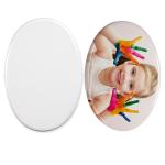 Oval Shape Sublimation Ceramic Tile Blanks DIY Projects Various Size
