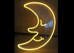 Moon LED Neon Signs Neon Sign Light For Club / Canteen Warm White Color