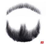 Real Hair Realistic Fake Beard and Moustache for Men Cosplay Invisible Mustache