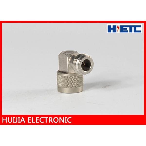 China Male To Female 90 Degree Angle Coaxial Cable Connector factory