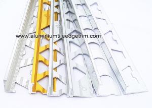 China Pre Polished Bright Chrome L Angle Aluminium Tile Edge Trim 6mm / 8mm / 10mm / 12mm factory