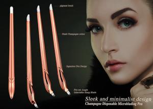 China Professional Champagne Manual Microblading Pen / Semi Permanent Eyebrow Pen factory