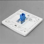 4 Cores Fiber Optic Plate 86*86mm , ABS SC Fiber Wall Plate For Multi Floor