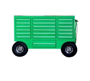China Powder Coat Steel Finish Assembly Mechanics Tool Cart Hand Truck Trolley with Cabinet factory