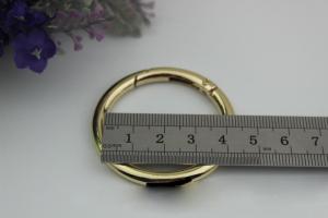 China Metal hardware 38MM hanging brush anti brass spring ring o ring for handbag factory