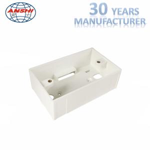 China 1 Gang Wall ABS Surface Mount Back Box For Us Network Face Plate factory