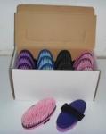 12 PCS Multi - Size Horse Grooming Brush Kit In Display Box Assorted Color For