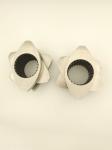 600rpm Customized Twin Screw Extruder Parts Threaded Block Plastic Granulator