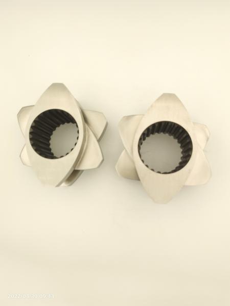 Twin Screw Extruder Granulator Accessories Meshing Covey Screw Parts From 12mm