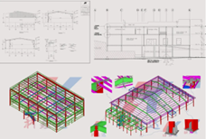 Clear Span Steel Pre Engineered Metal Building Column Framed Prefab Industry Prefab House