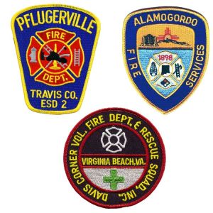 120D Polyester Woven Chicago Fire Department Patches 3 Dimensional