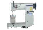 Vertical Hook 1600RPM Post Bed Double Needle Sewing Machine