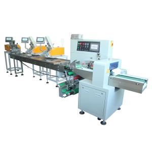 China Hot Product Fast Sealing Cutting PE Film Pillow Shape Paging Paper Packing Machine Wrapping Packaging Machine factory