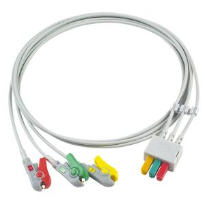 China Fukuda DS-8100 ECG Leadwires 3 Lead Cable IEC Clip Patient Detect factory