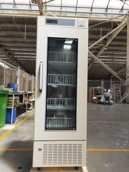 4 Degrees Blood Storage stainless steel 208L Vertical Blood Bank Refrigerator