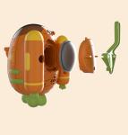 Newborn Baby Bath Shower Head Electric Sprinkler Radish Submarine for Kids'