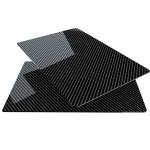 Flexible 0.3mm Thin Carbon Fiber Sheets High Straight High Gloss Plain