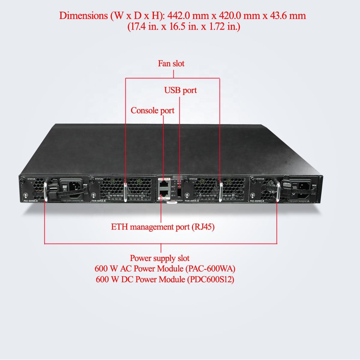 10/100/1000Mbps Full-Duplex Half-Duplex 100g Data Center Switch CE 6 8 70-48 T6 CQ-EI Network Switch for Speed Networks