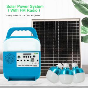 China 25W Solar Lighting System Kit IP55 Portable Energy Home Power factory