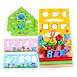 Kids Shape Sorter Wisdom House Wooden Montessori Bright