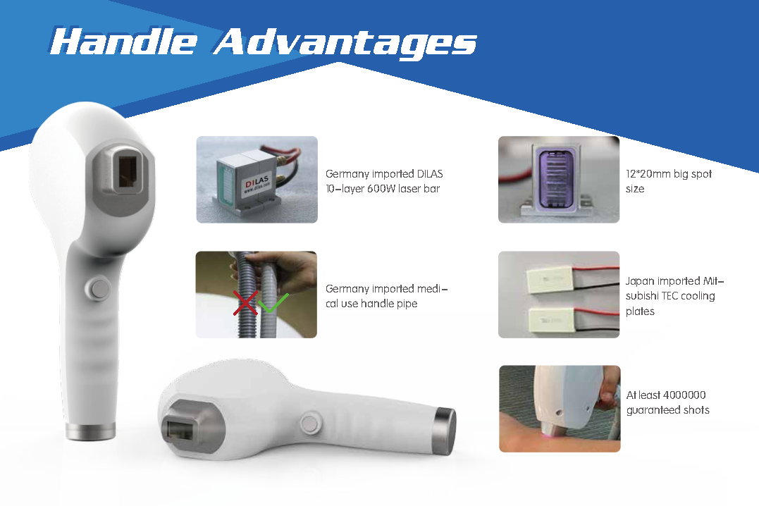 NO pains hair removal-Diode Laser Hair Removal Machine