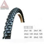 Black Color Mountain Bike Tyres / Mountain Bike Street Tires Wear Resistant