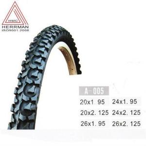 China Black Color Mountain Bike Tyres / Mountain Bike Street Tires Wear Resistant factory