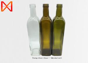 China Shinny Olive Oil Glass Bottles Smooth Appearance Food Safe Healthy Material factory