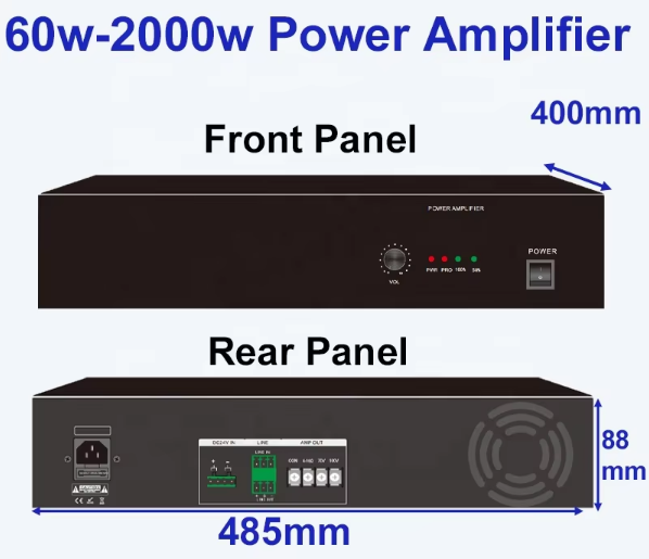 China PA-120A 80DB 120W Power Amplification Circuit Power Amplifier 80HZ-20KHZ factory